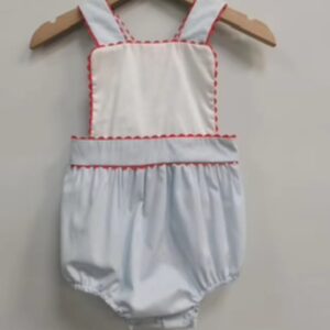 Woven Girl’s Bubble with rac ric trim