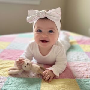 Girls Head band with Picot Trim