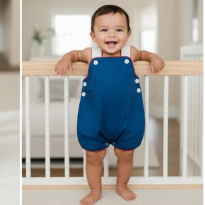 Navy woven Boy Jonjon