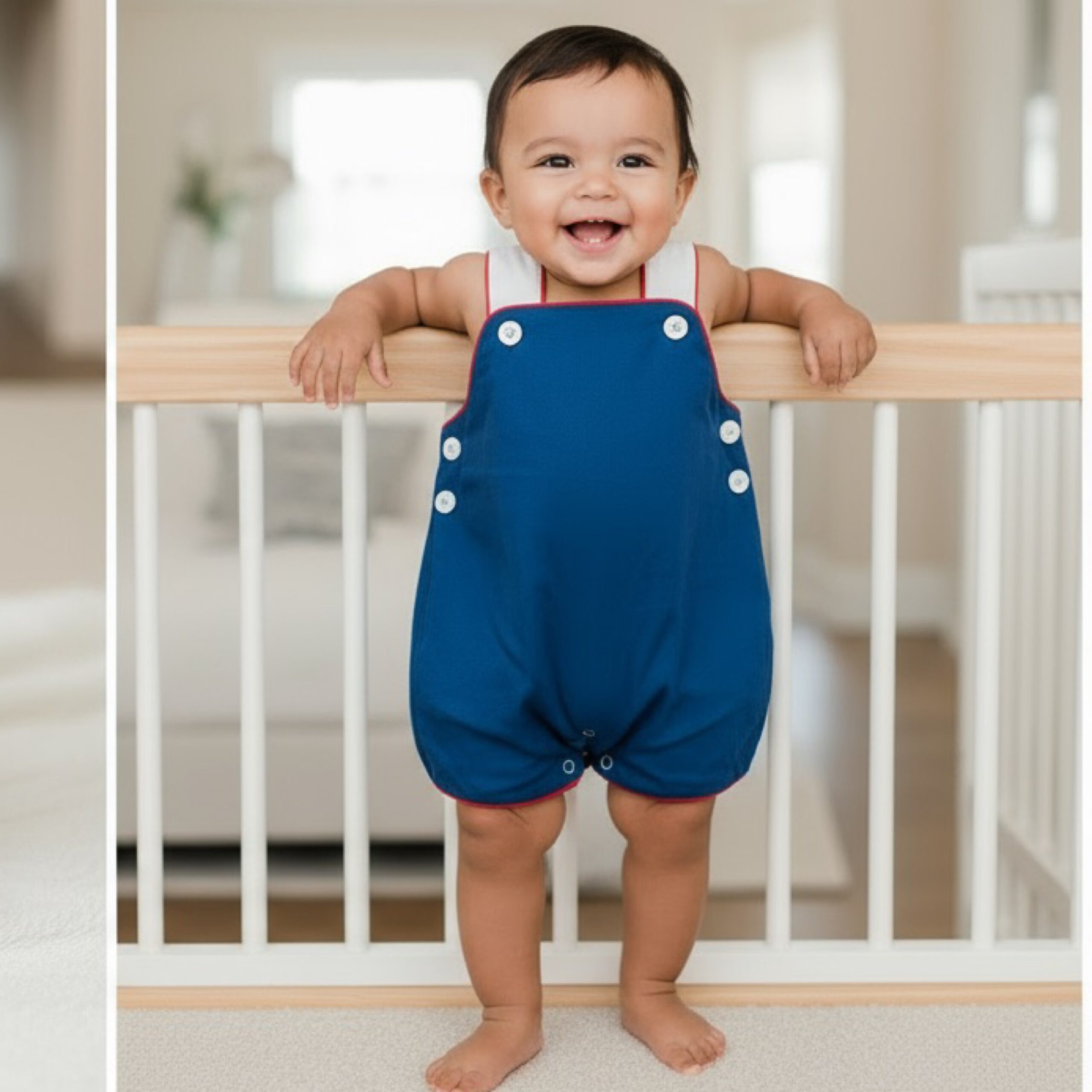 Navy woven Boy Jonjon