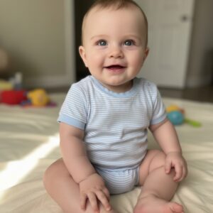 Stripe Bubbles Short Sleeves