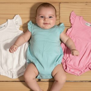 Girls Bubble Angel sleeve with ruffle Bum
