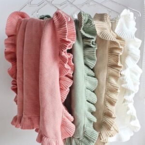 Ruffle Knit Blankets