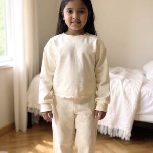 Scalloped Sweatshirts Sets (top&pants)