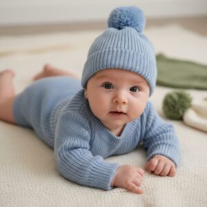 Unisex knit Rompers