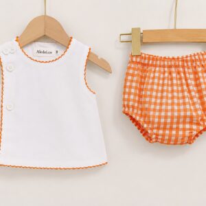 Plaid Diaper Set