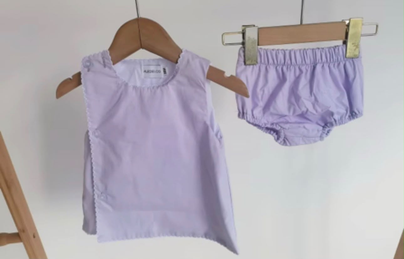 Diaper Set with Picot Trim - Image 3