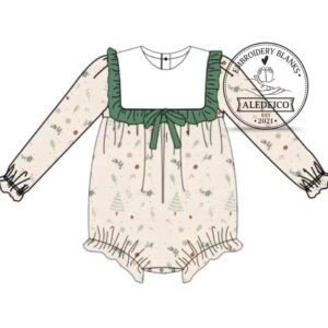 Pre- Order Green Print Girls Bubble