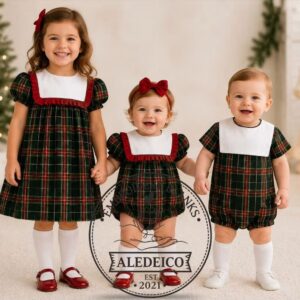 Pre-Order Green Plaid Girl Bubble