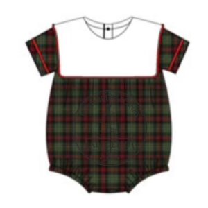 Pre-Order Green Plaid Boy Bubble